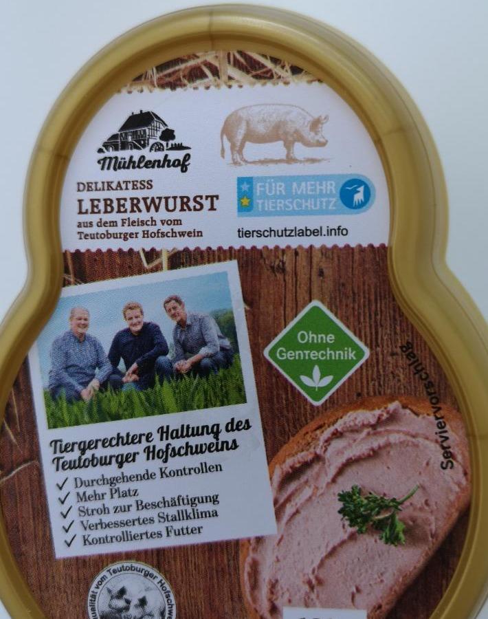 Fotografie - Pasteta Delikatess Leberwurst Mühlenhof