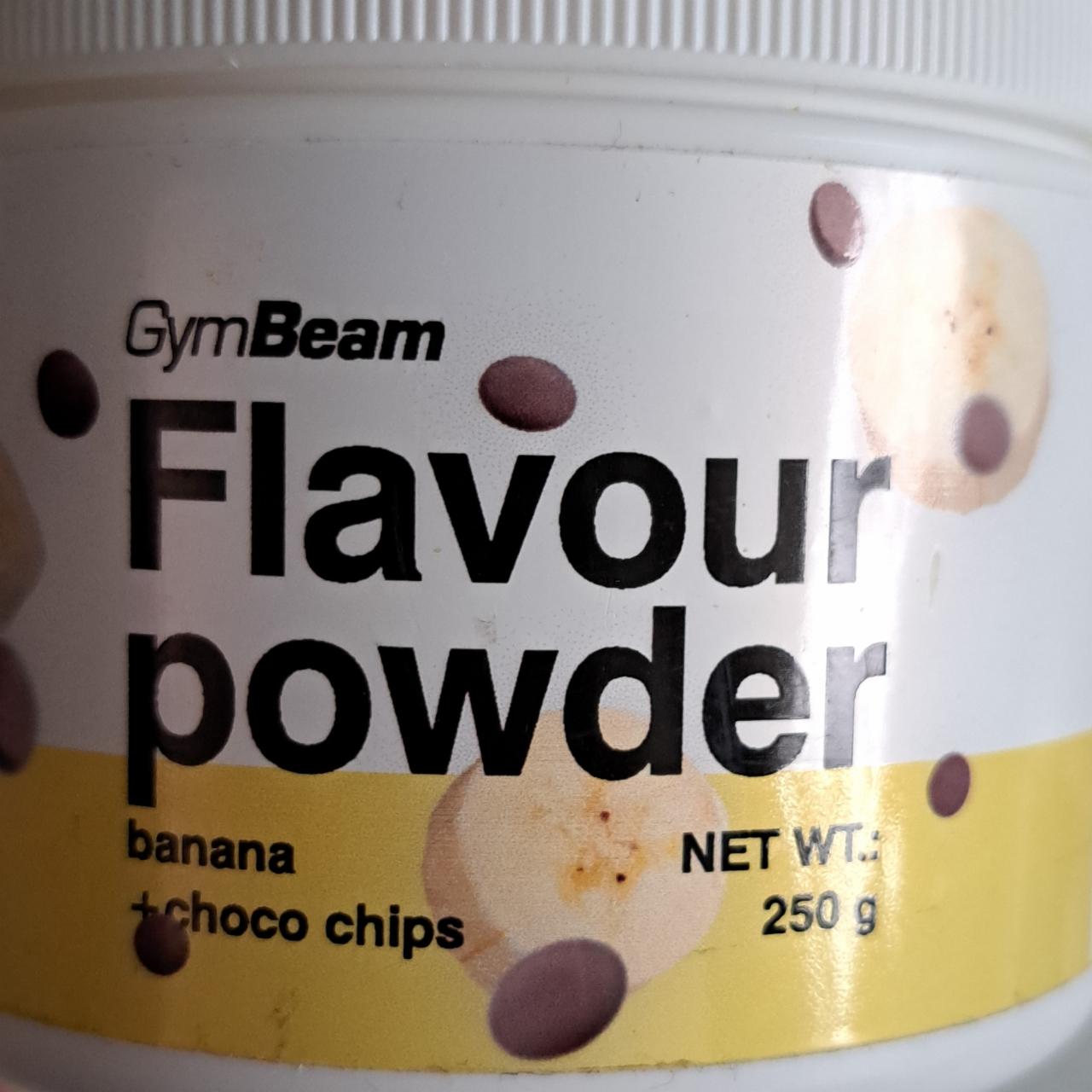 Fotografie - Flavour powder Banana + choco chips GymBeam