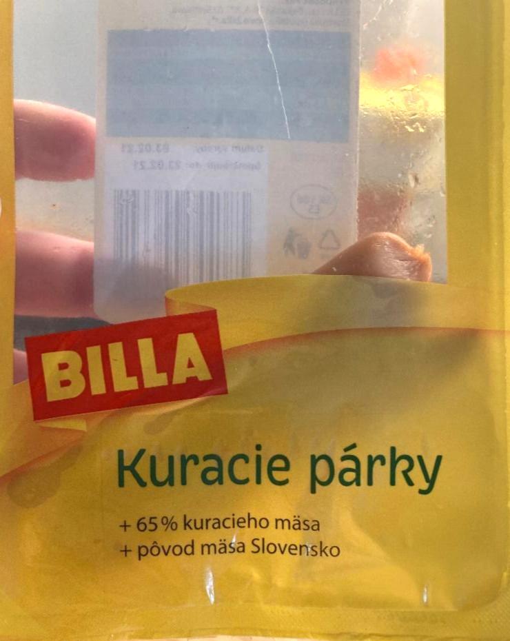 Fotografie - Kuracie párky Billa