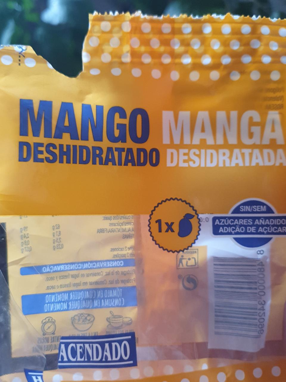 Fotografie - mango deshidratado