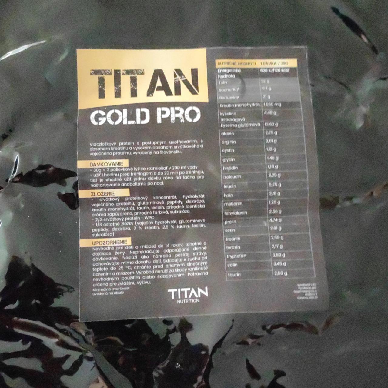 Fotografie - Titan gold pro protein