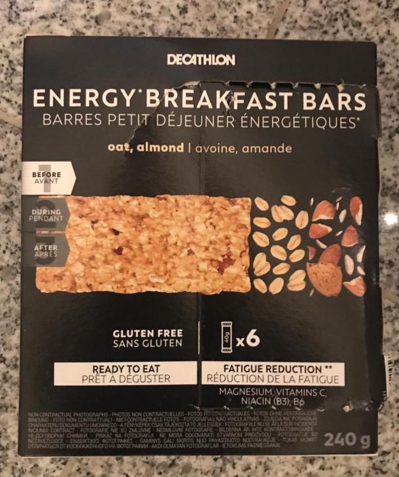 Fotografie - Energy Breakfast Bars Decathlon