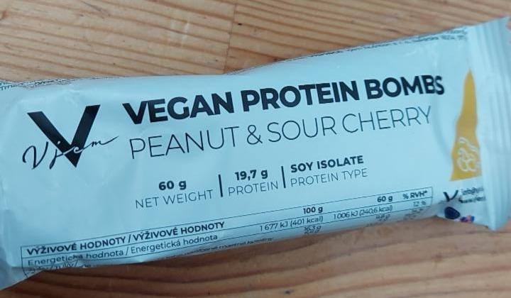Fotografie - Vegan protein bombs Peanut & Sour cherry Vjem