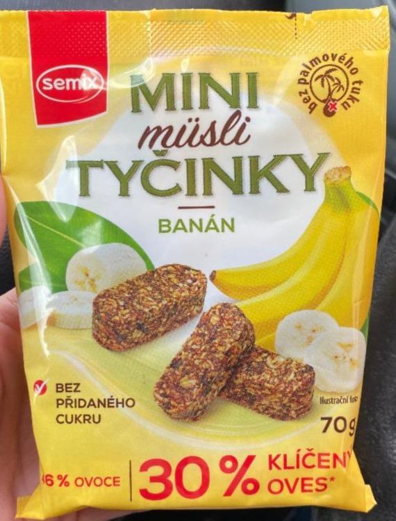 Fotografie - Mini müsli tyčinky banán Semix