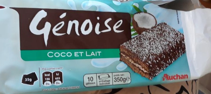 Fotografie - Génoise Coco et Lait Auchan