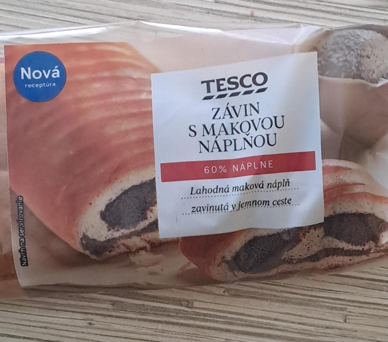 Fotografie - Závin s makovou náplňou 60 % náplne Tesco