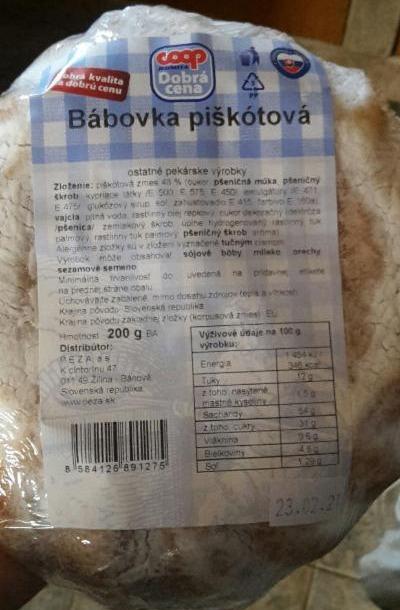 Fotografie - babovka piskotova coop