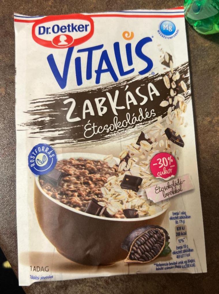 Fotografie - Vitalis étcsokoládés zabkása Dr.Oetker