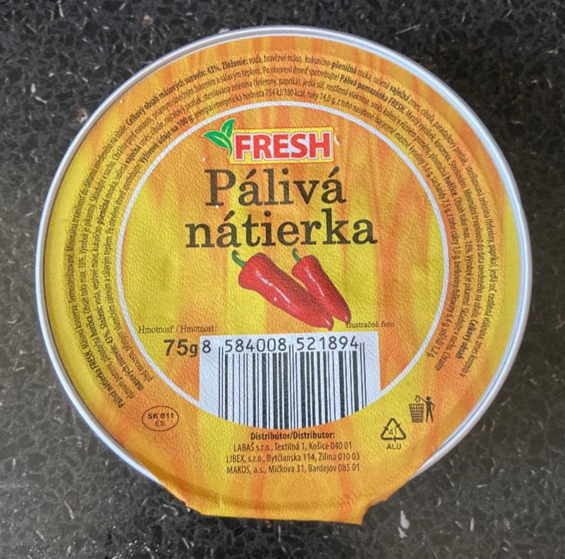 Fotografie - paliva natierka fresh 