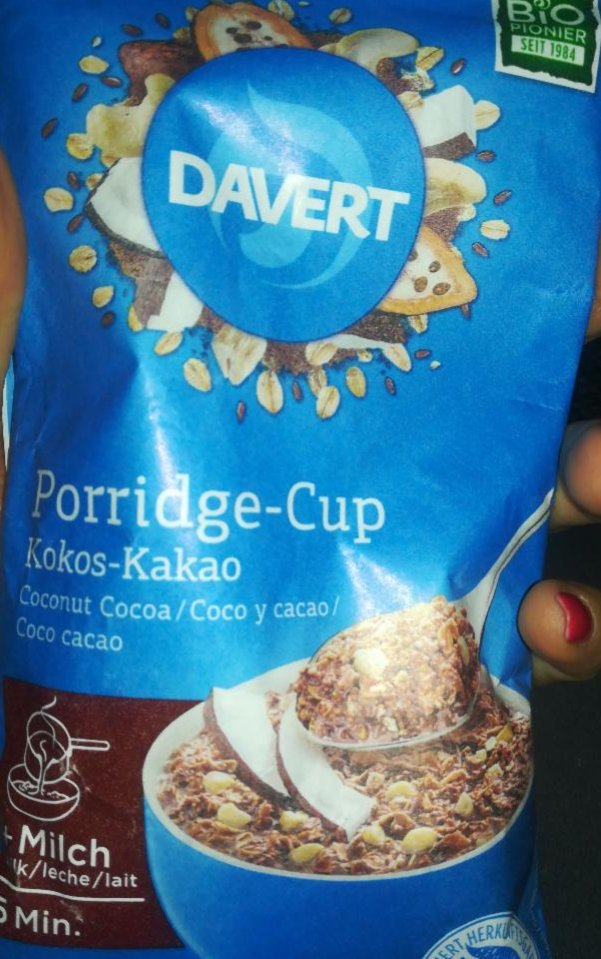 Fotografie - Porridge-Cup Kokos-Kakao Davert