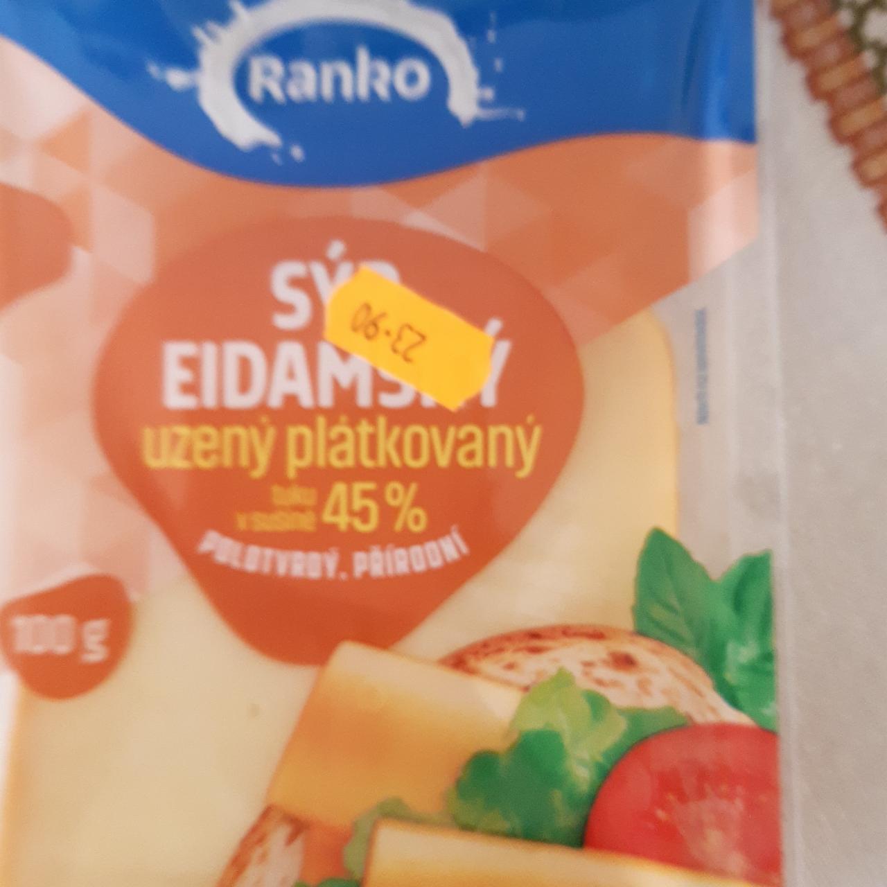 Fotografie - Sýr eidamský uzený plátkovaný 45% Ranko