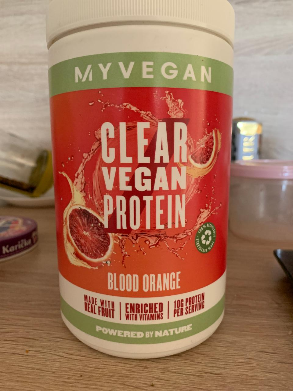 Fotografie - Clear vegan protein Blood orange MyVegan