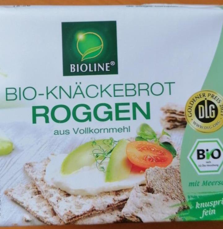 Fotografie - Roggen vollkornknäckebrot bio (knäckebrot žitný z celozrnné mouky) Bioline