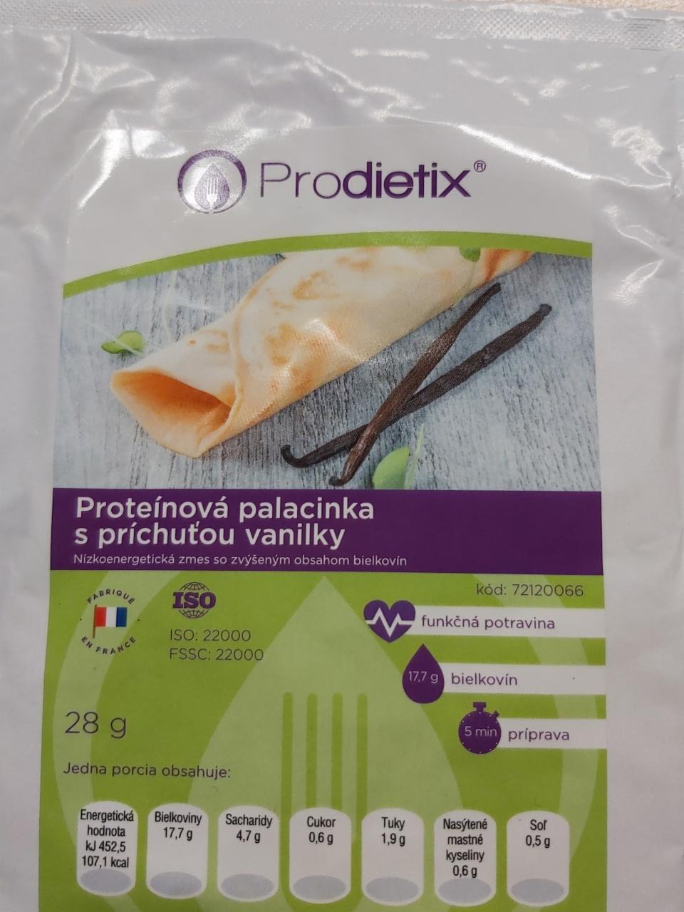 Fotografie - Proteínová palacinka s príchuťou vanilky Prodietix