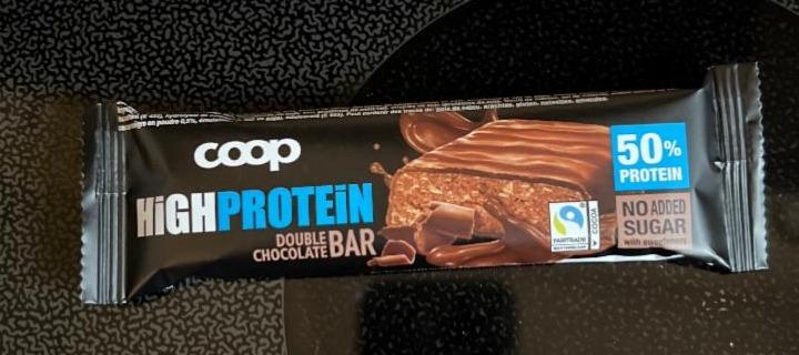 Fotografie - High Protein Double Chocolate Bar coop