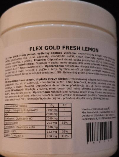 Fotografie - FLEX GOLD FRESH LEMON