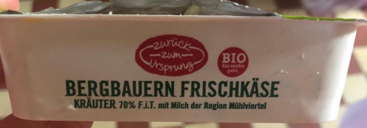 Fotografie - Bergbauern Frischkäse Kräuter Zurück zum Ursprung