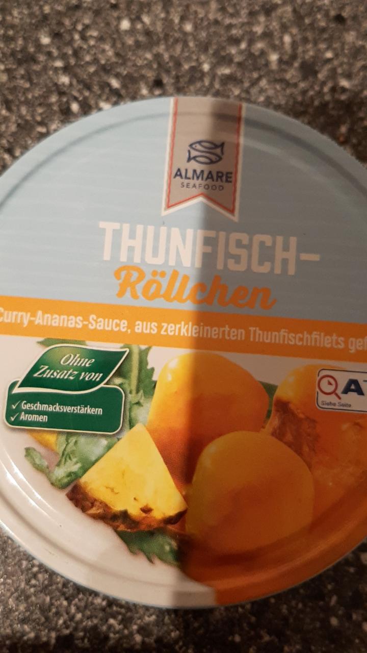 Fotografie - Thunfisch Röllchen in Curry-Ananas sauce