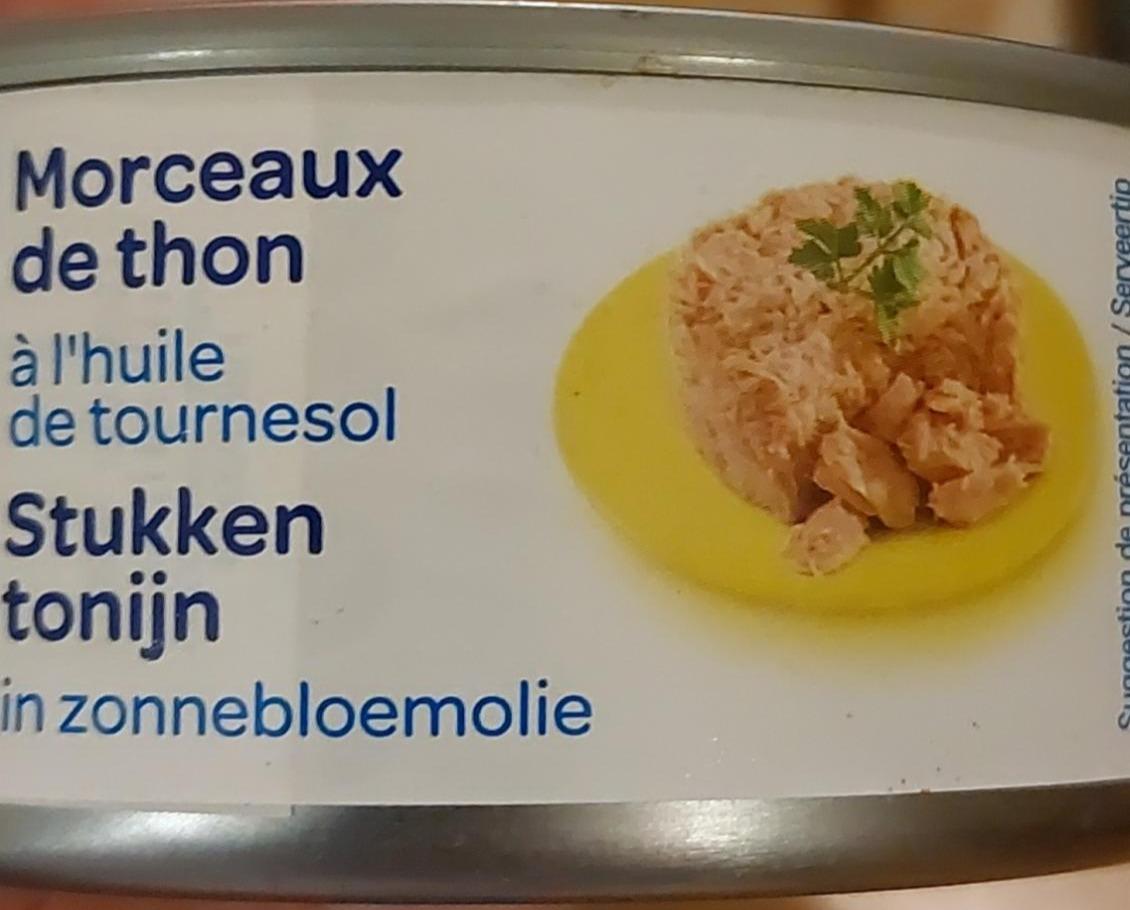 Fotografie - Morceaux de thon à l'huile de tournesol Carrefour