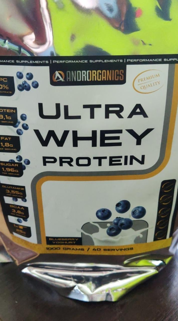 Fotografie - Ultra Whey Protein Blueberry yoghurt Androrganics