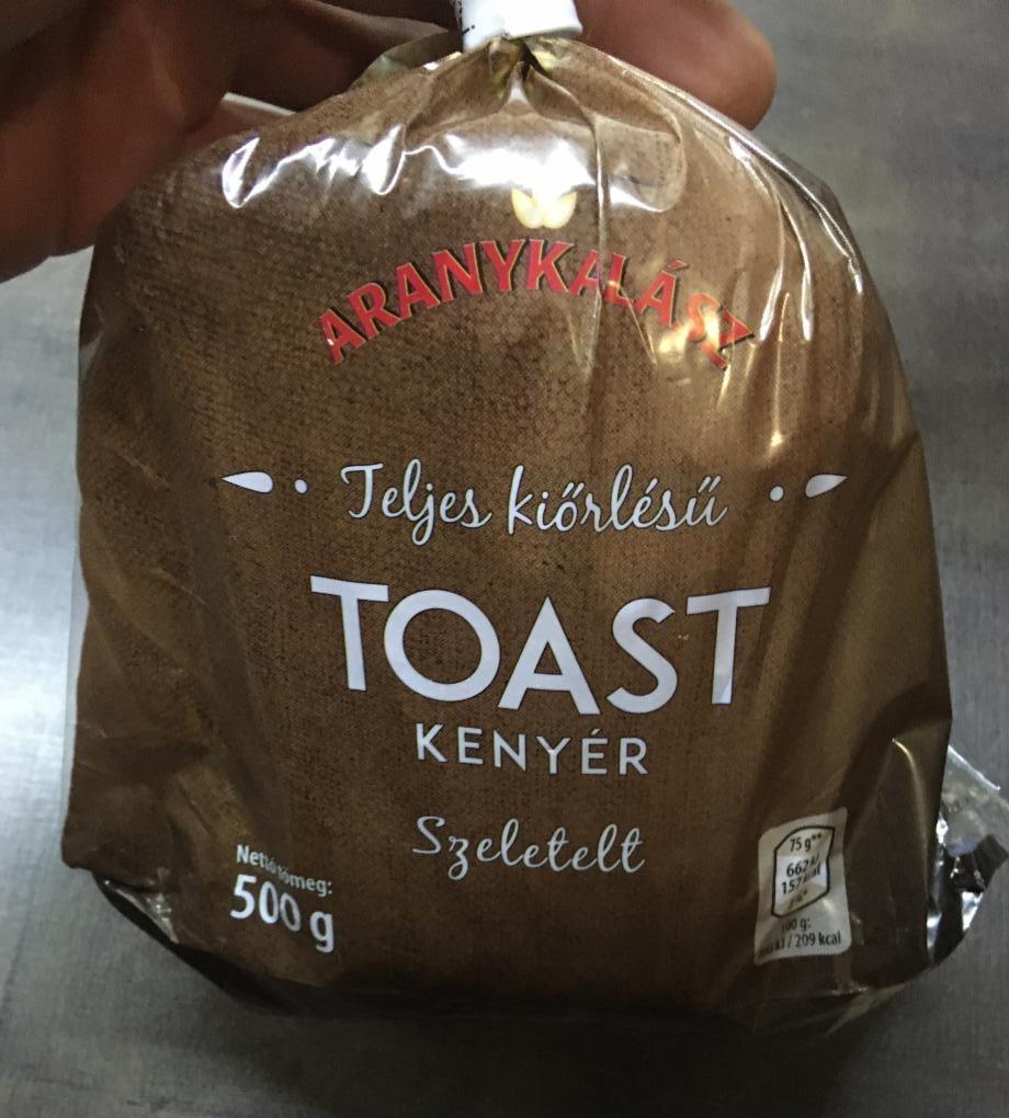 Fotografie - Teljes kiörlésű toast szeletelt Aranykalász