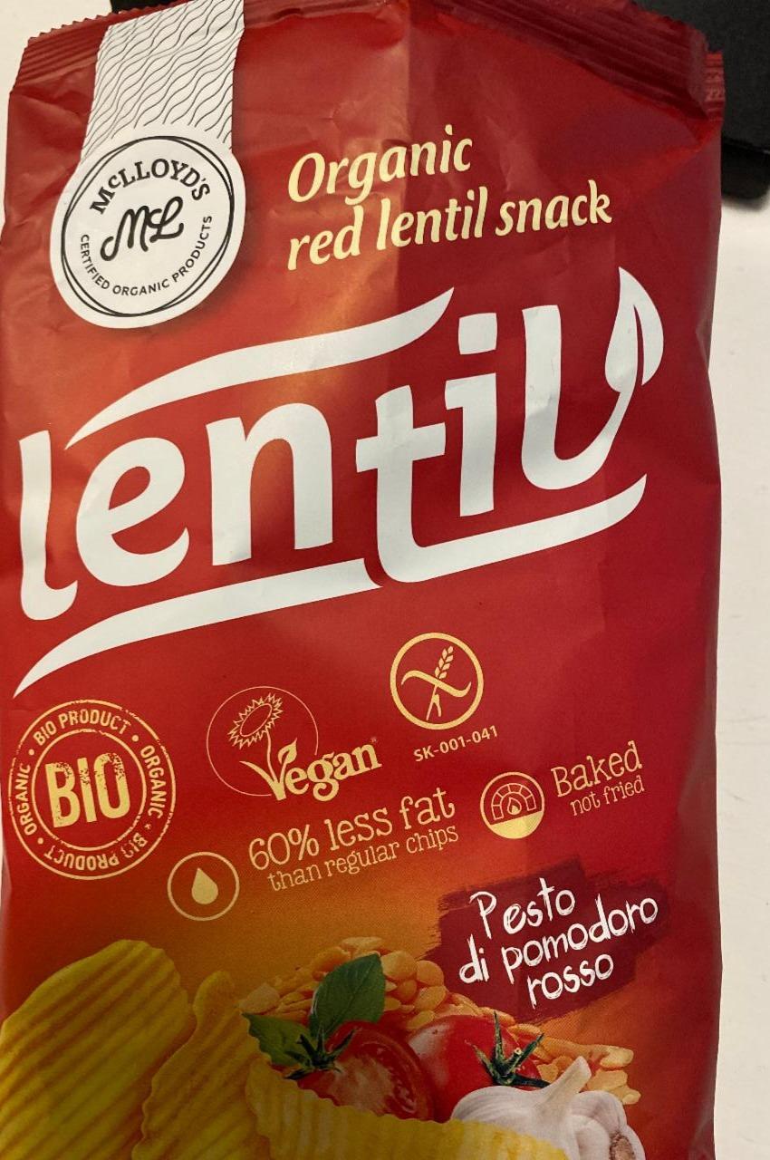 Fotografie - Lentil Organic red lentil snack Pesto di pomodoro rosso McLloyd´s