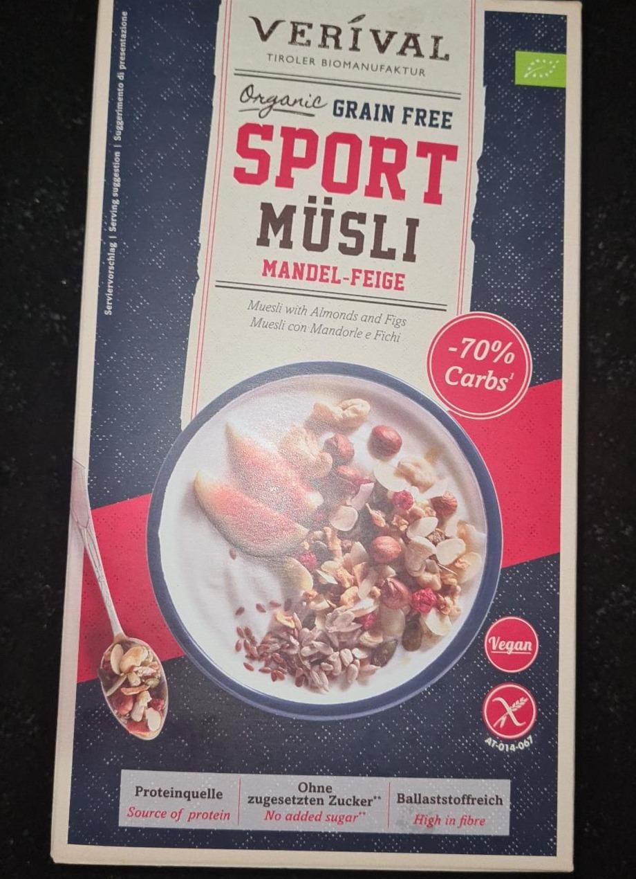 Fotografie - Sport Müsli Mandel-feige Verival