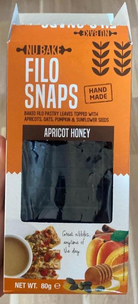 Fotografie - Filo snaps apricot honey Nu Bake