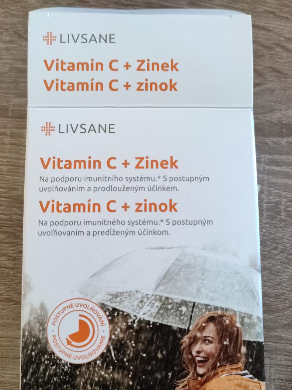 Fotografie - Vitamín C + zinok Livsane