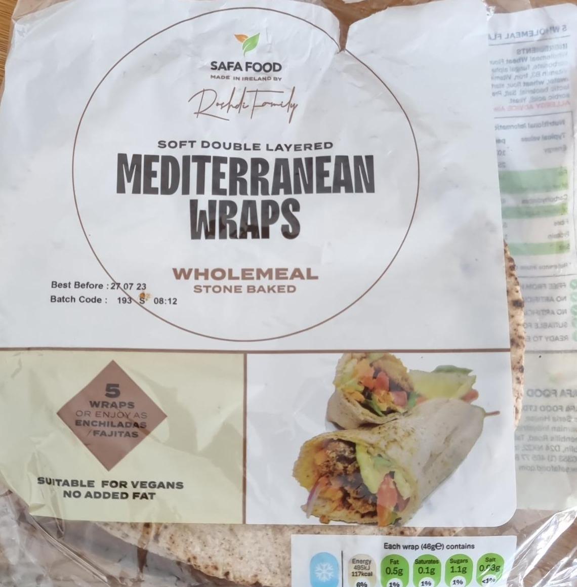 Fotografie - Mediterranean Wraps Wholemeal Safa Food