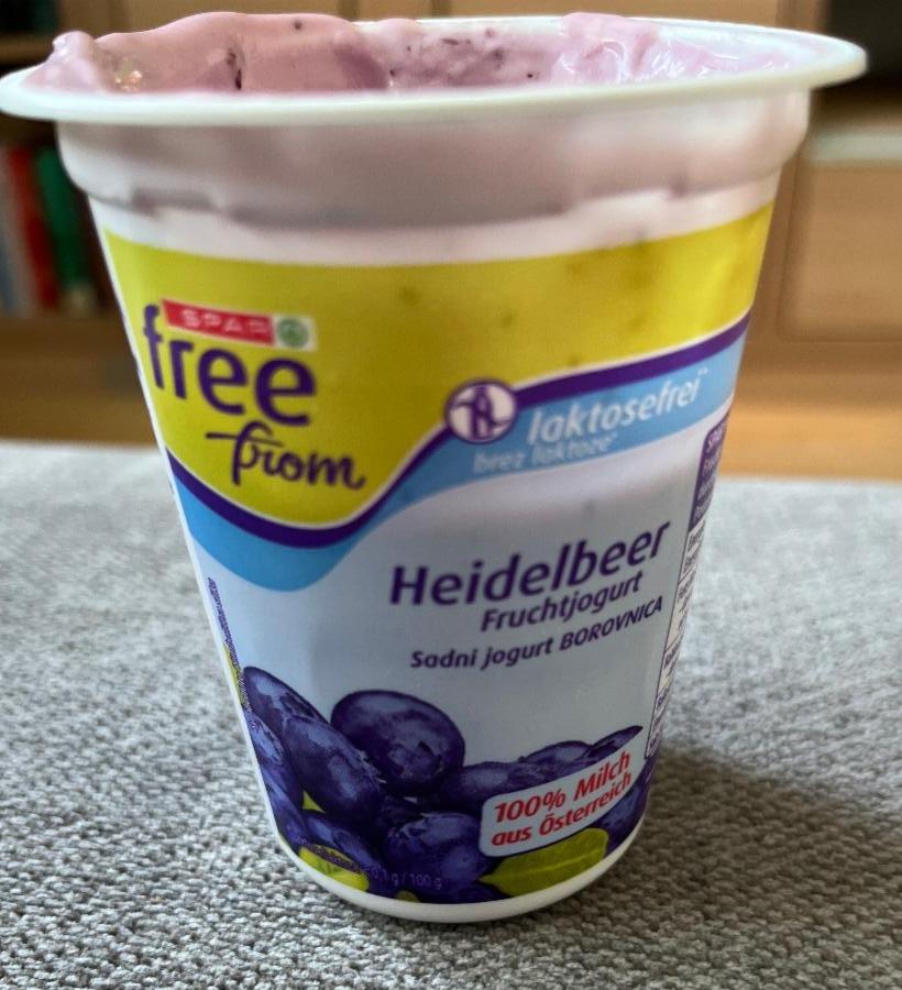 Fotografie - Heidelbeer Fruchtjogurt Spar free from