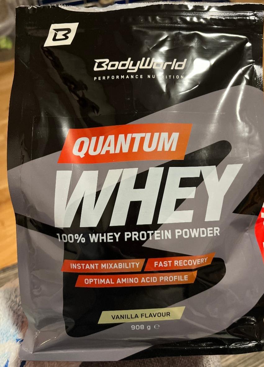 Fotografie - Quantum whey 100% whey protein powder, vanilla flavour BodyWorld
