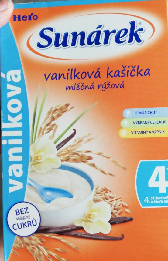 Fotografie - Sunárek vanilková kašička mliečna ryžová 