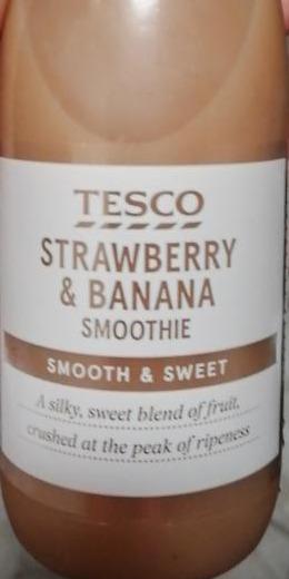 Fotografie - Strawberry & banana smoothie Tesco