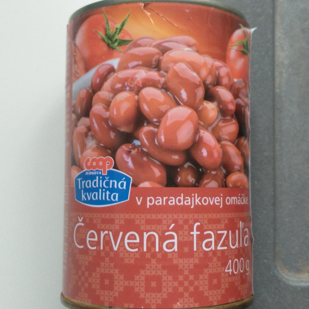 Fotografie - Červená fazuľa v paradajkovej omáčke Coop Tradičná kvalita
