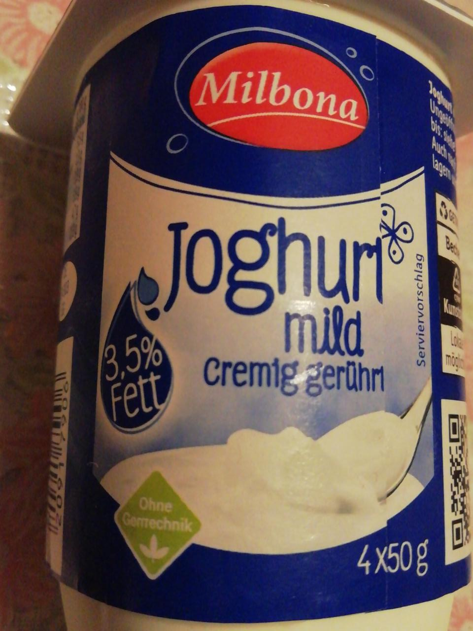 Fotografie - Milbona jogurt biely 3.5%