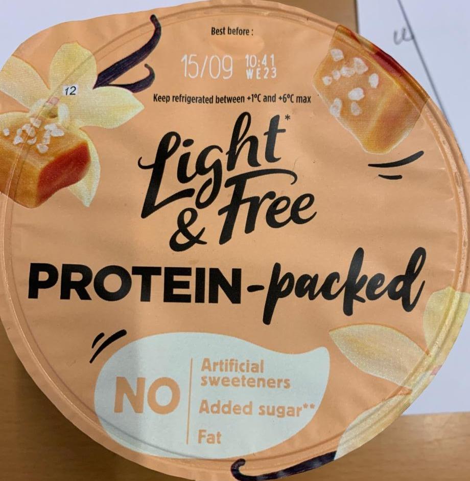Fotografie - Protein Yogurt Vanilla & Salted Caramel Light & Free