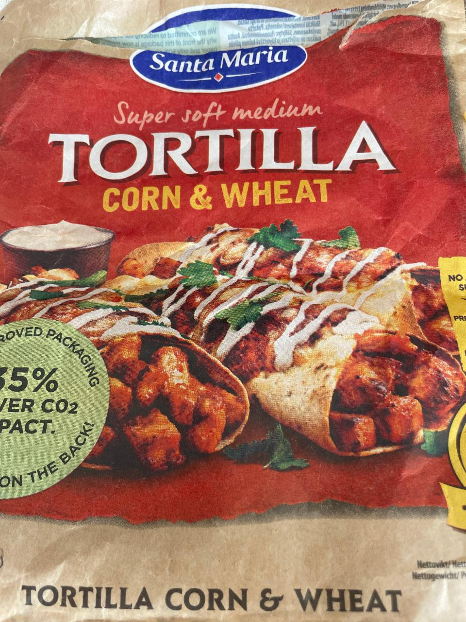 Fotografie - Super soft medium Tortilla corn & wheat Santa Maria