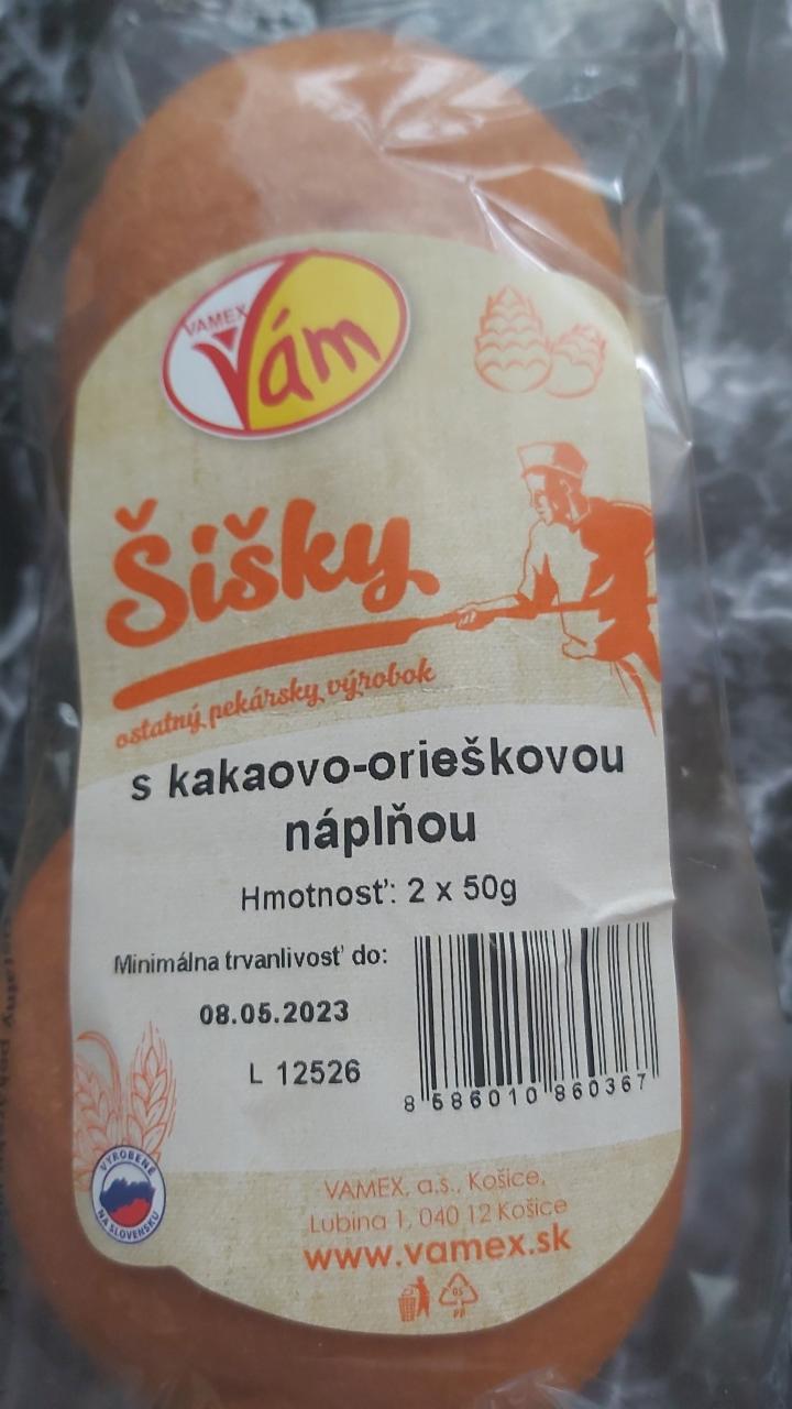 Fotografie - Šišky s kakaovo-orieškovou náplňou