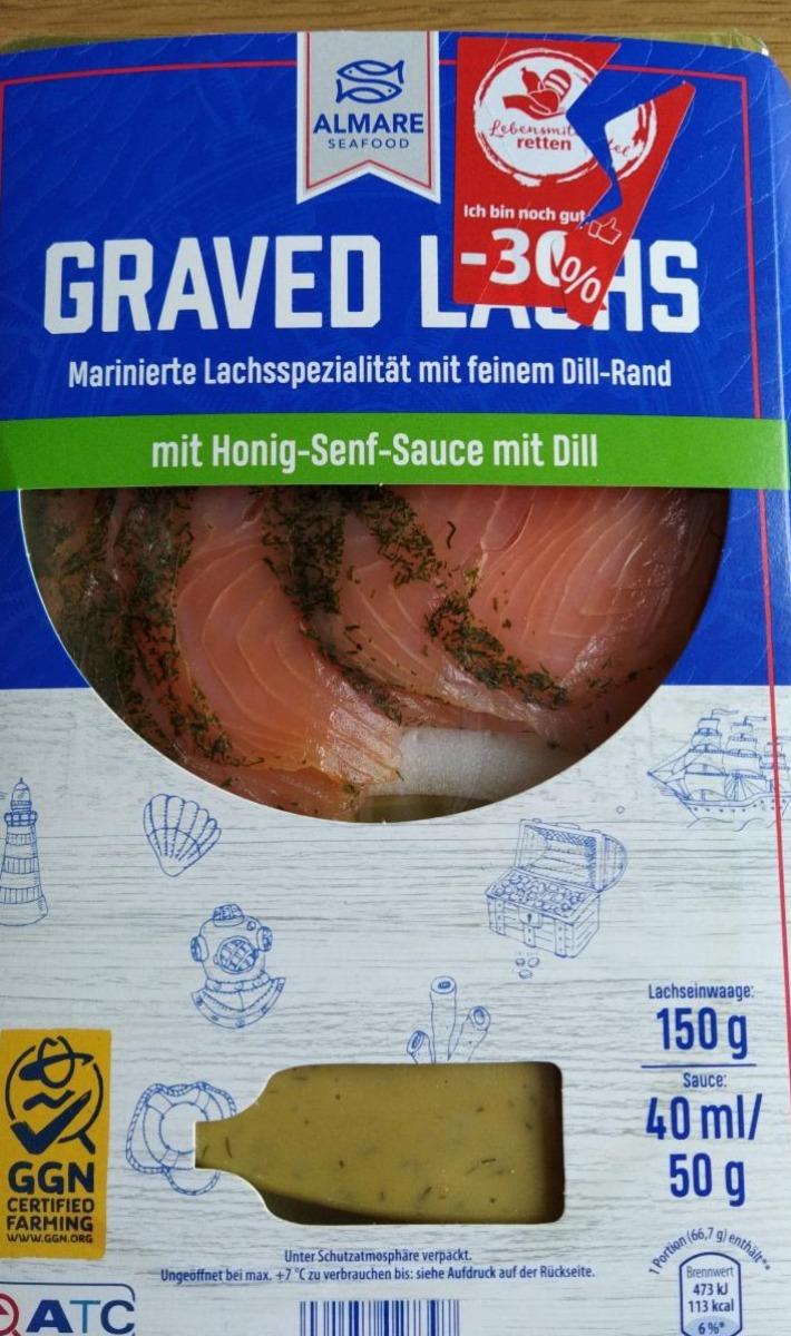 Fotografie - Graved Lachs mit Honig-Senf-Sauce mit Dill Almare Seafood