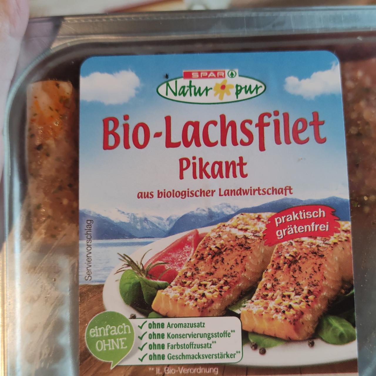 Fotografie - Bio-Lachsfilet Pikant Spar Natur pur