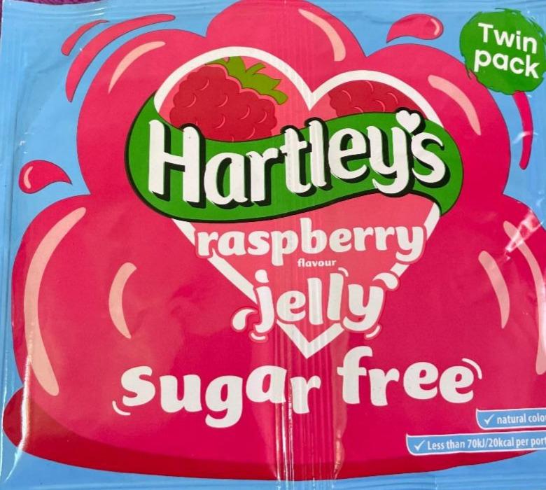 Fotografie - Raspberry flavour jelly sugar free Hartley's