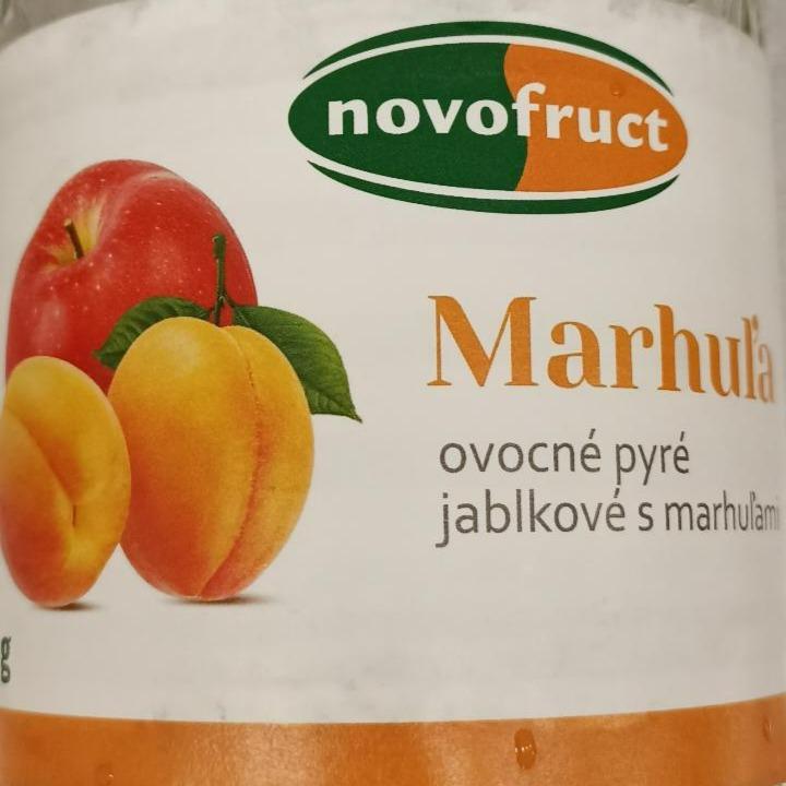 Fotografie - Novofruct ovocné pyré jablkové s marhuľami