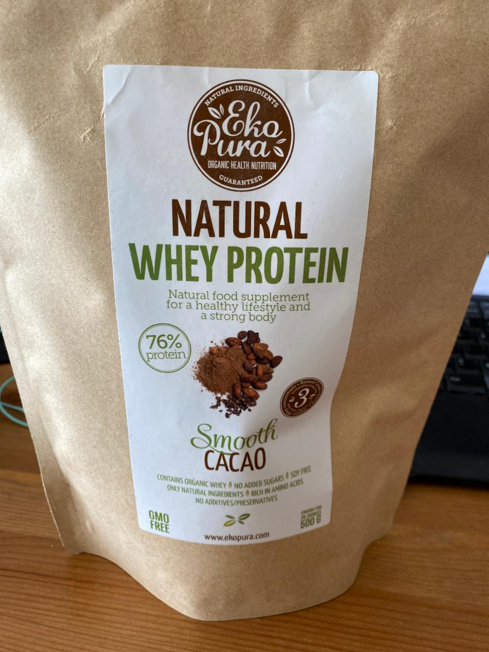 Fotografie - EkoPura Natural Whey protein Smooth Cacao