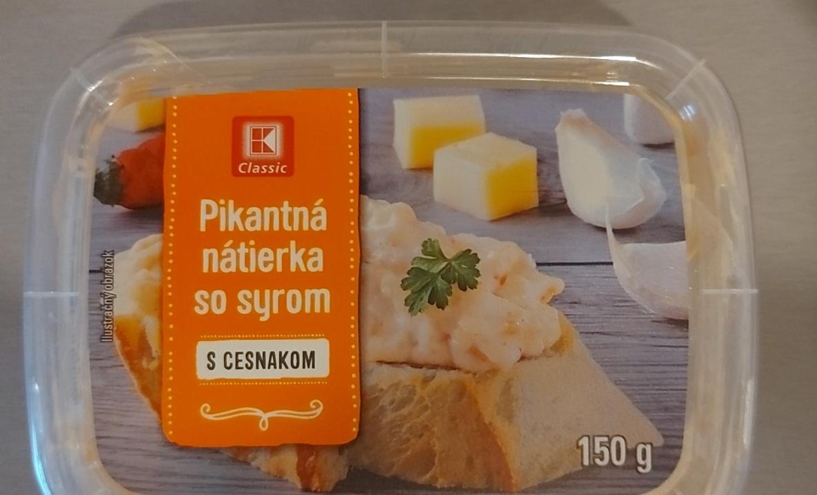 Fotografie - Pikantná nátierka so syrom s cesnakom K-Classic