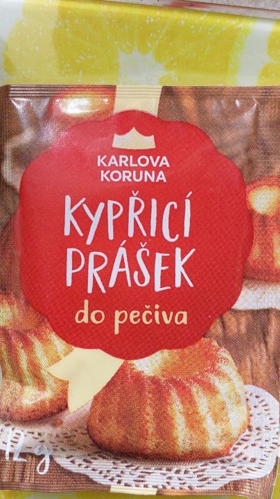 Fotografie - Kypřící prášek do pečiva Karlova Koruna