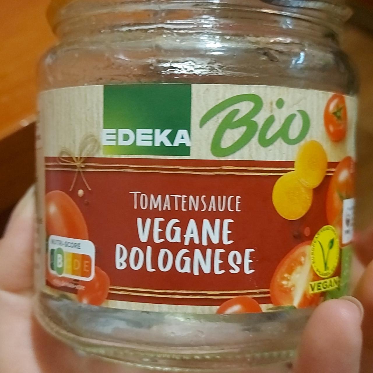 Fotografie - Tomatensauce Vegane Bolognese Edeka Bio