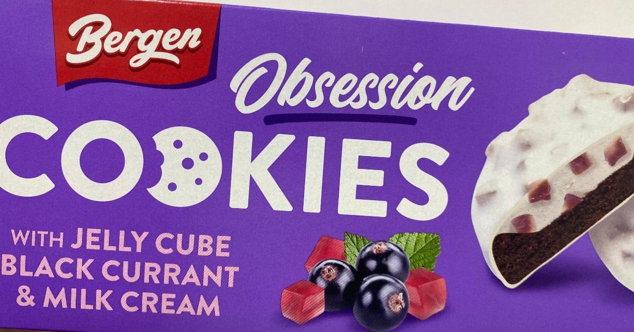 Fotografie - obsession cookies jelly cube black currant&milk cream Bergen