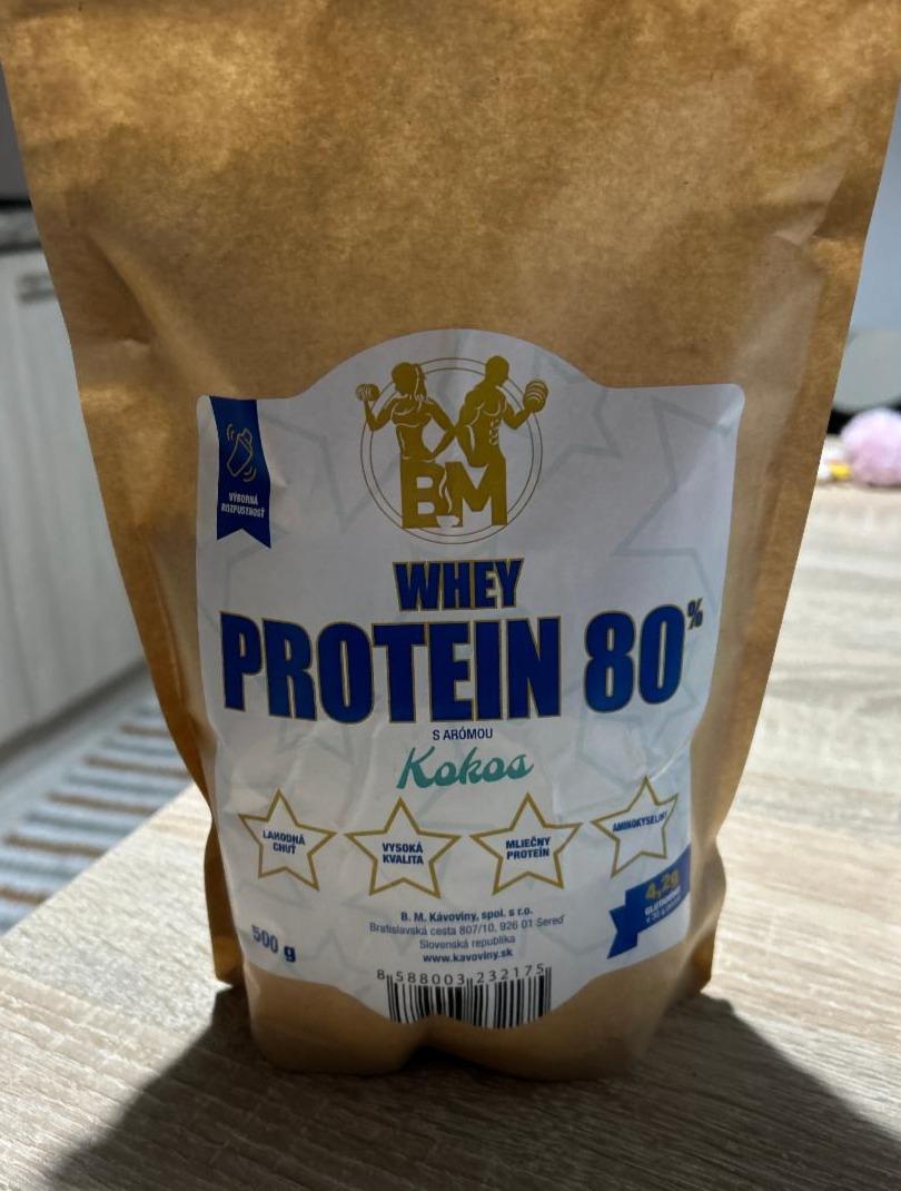 Fotografie - Whey Protein 80% s arómou Kokos BM