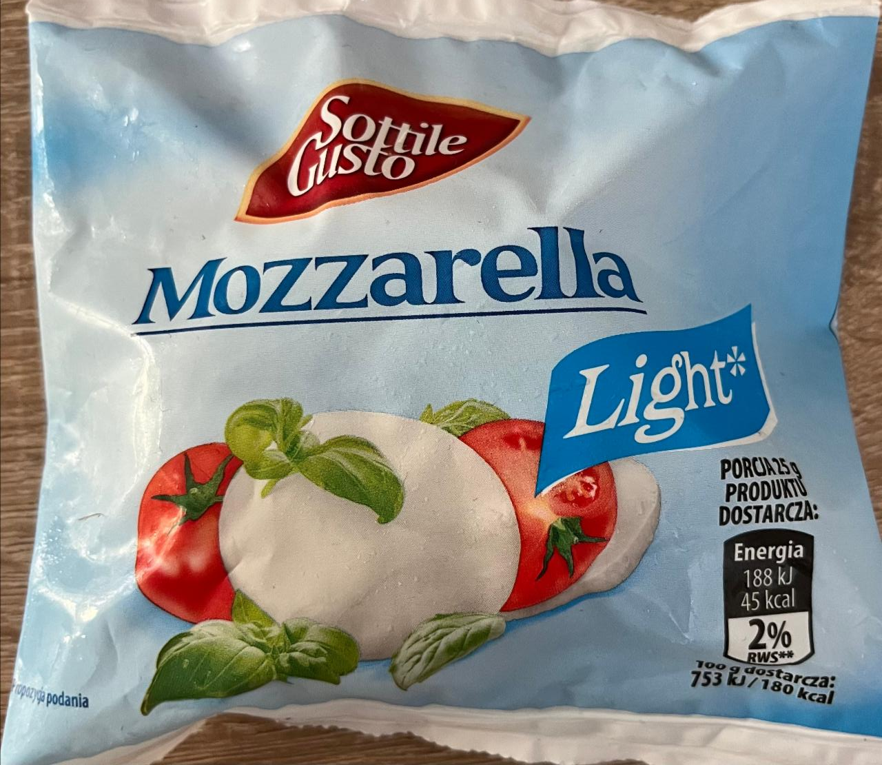 Fotografie - mozzarella light Sottile Gusto